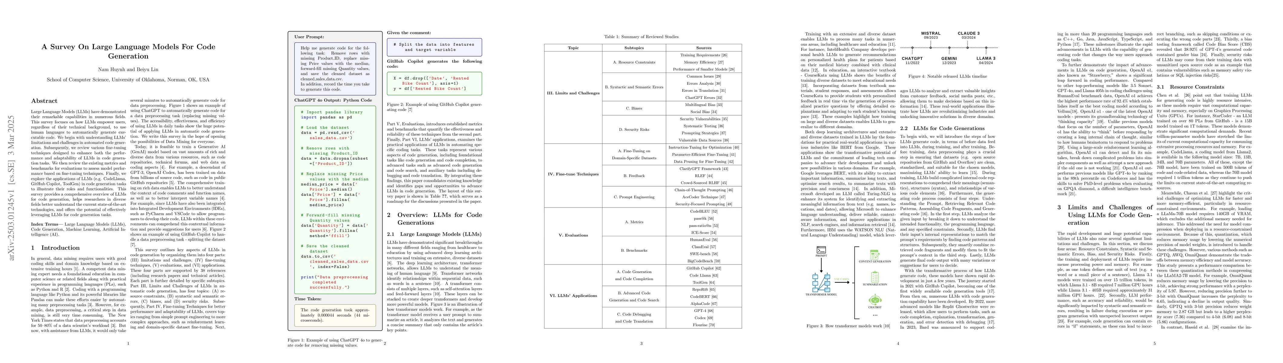 Thumbnail for A Survey On Large Language Models For Code Generation