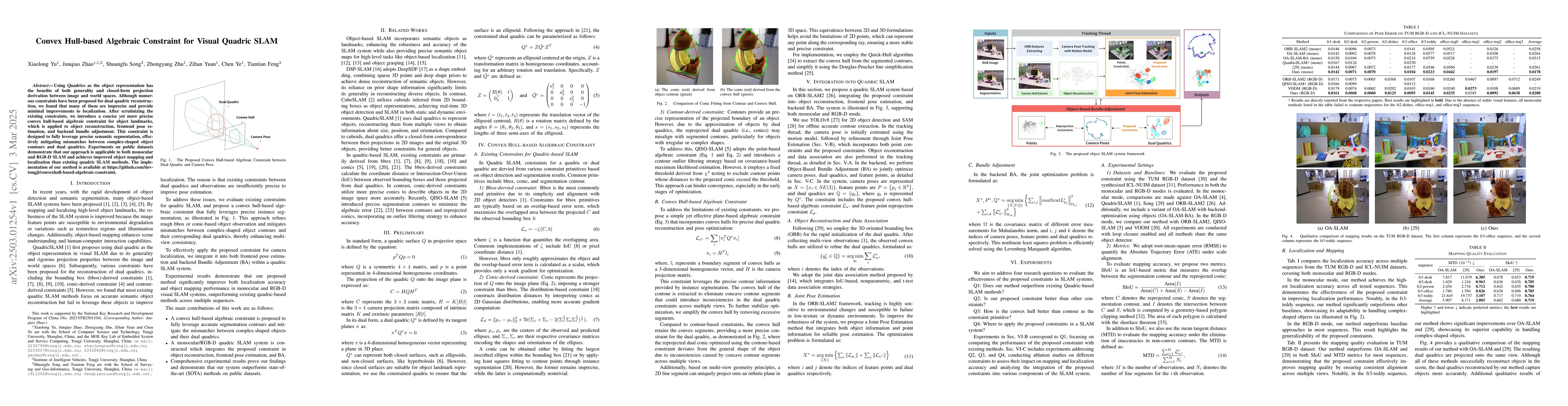 Thumbnail for Convex Hull-based Algebraic Constraint for Visual Quadric SLAM
