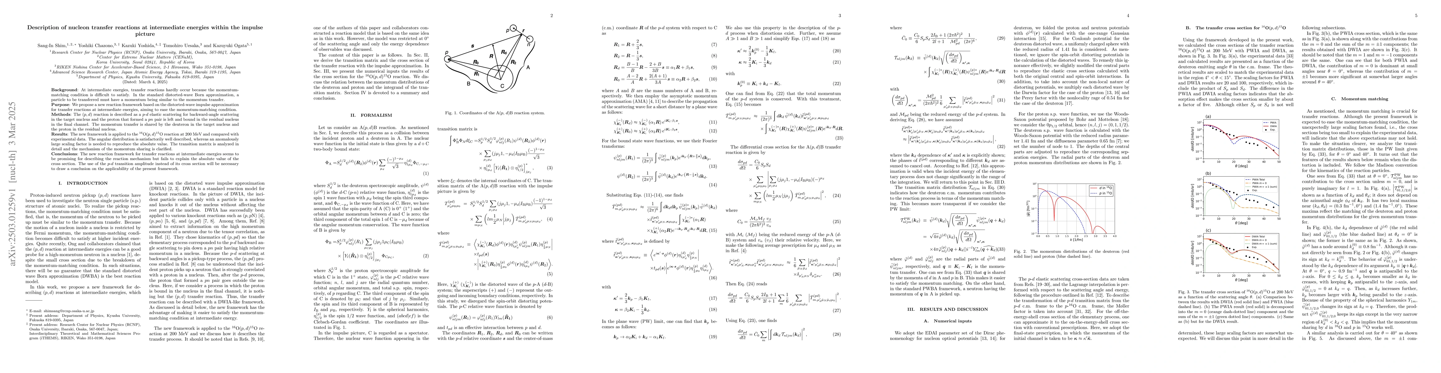 Thumbnail for Description of nucleon transfer reactions at intermediate energies
  within the impulse picture