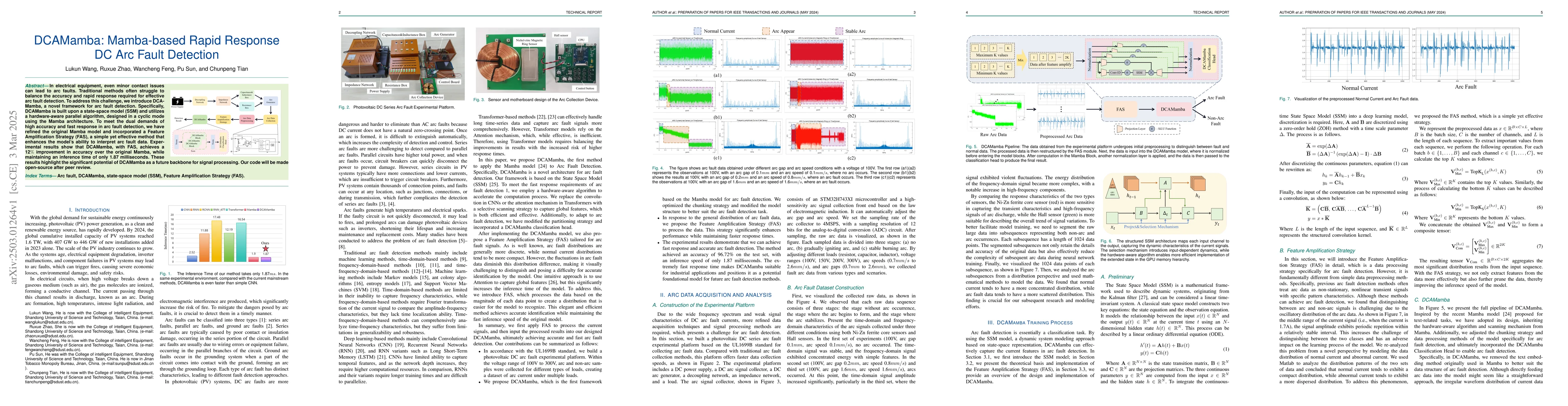 Thumbnail for DCAMamba: Mamba-based Rapid Response DC Arc Fault Detection