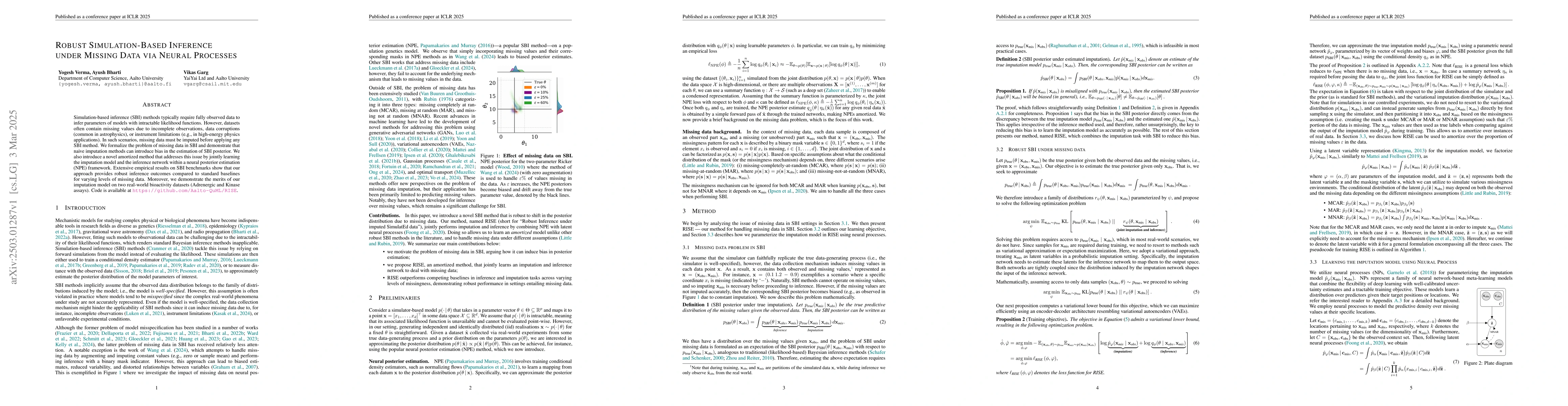 Thumbnail for Robust Simulation-Based Inference under Missing Data via Neural
  Processes
