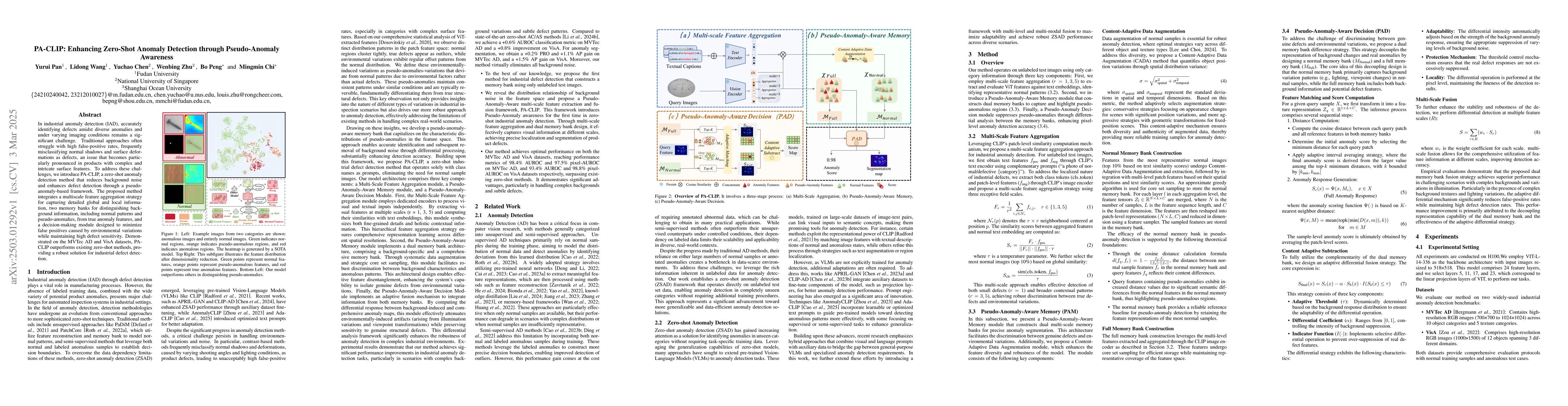 Thumbnail for PA-CLIP: Enhancing Zero-Shot Anomaly Detection through Pseudo-Anomaly
  Awareness