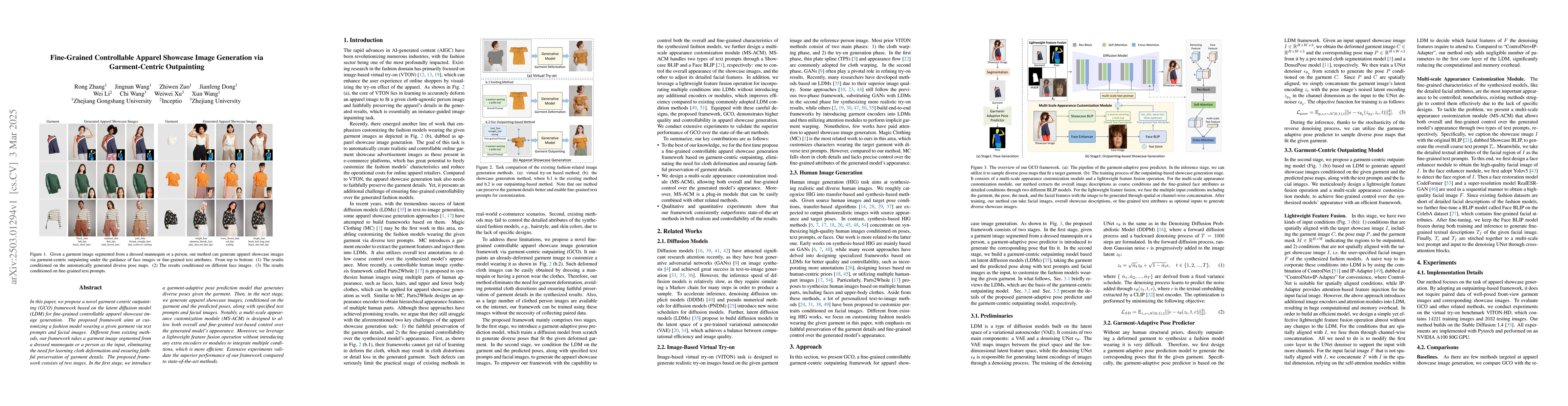 Thumbnail for Fine-Grained Controllable Apparel Showcase Image Generation via
  Garment-Centric Outpainting