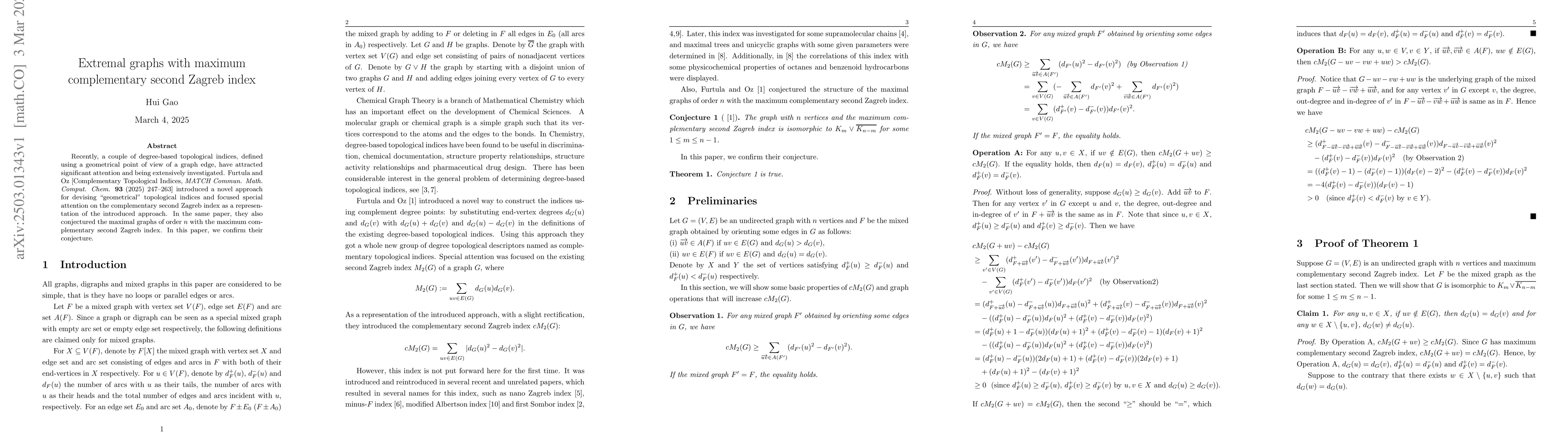 Thumbnail for Extremal graphs with maximum complementary second Zagreb index
