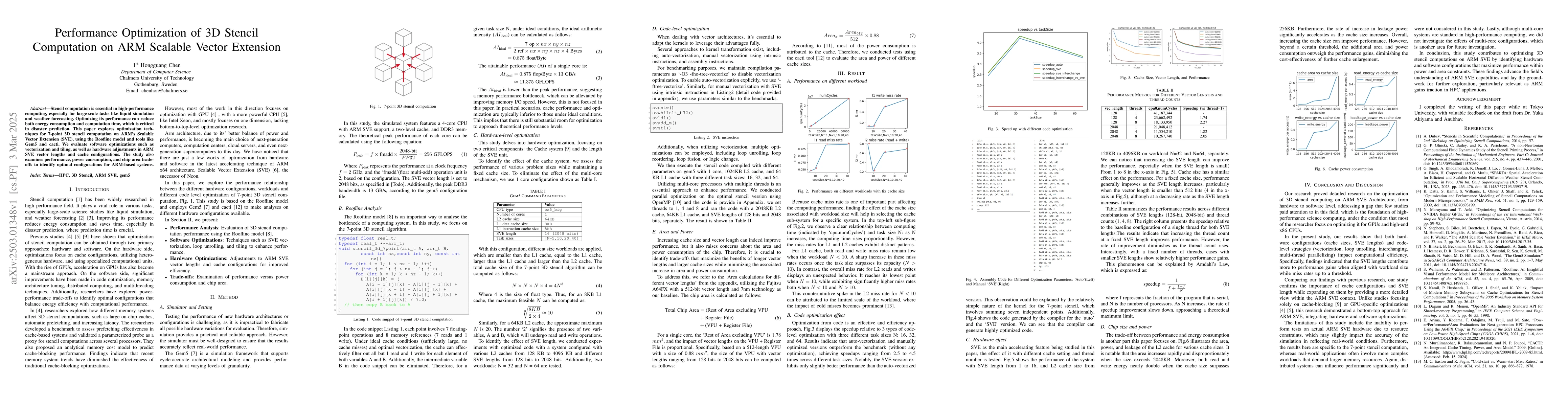 Thumbnail for Performance Optimization of 3D Stencil Computation on ARM Scalable
  Vector Extension