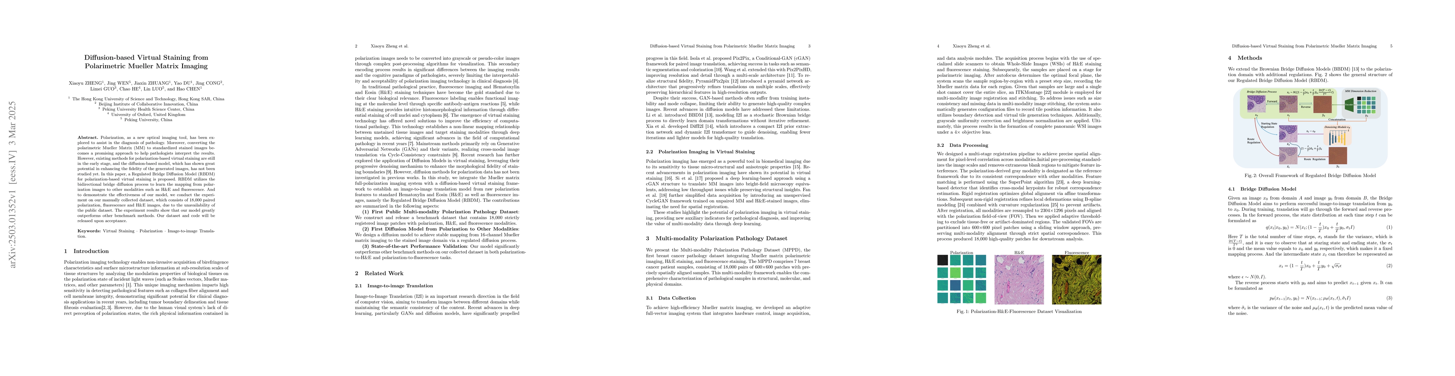Thumbnail for Diffusion-based Virtual Staining from Polarimetric Mueller Matrix
  Imaging