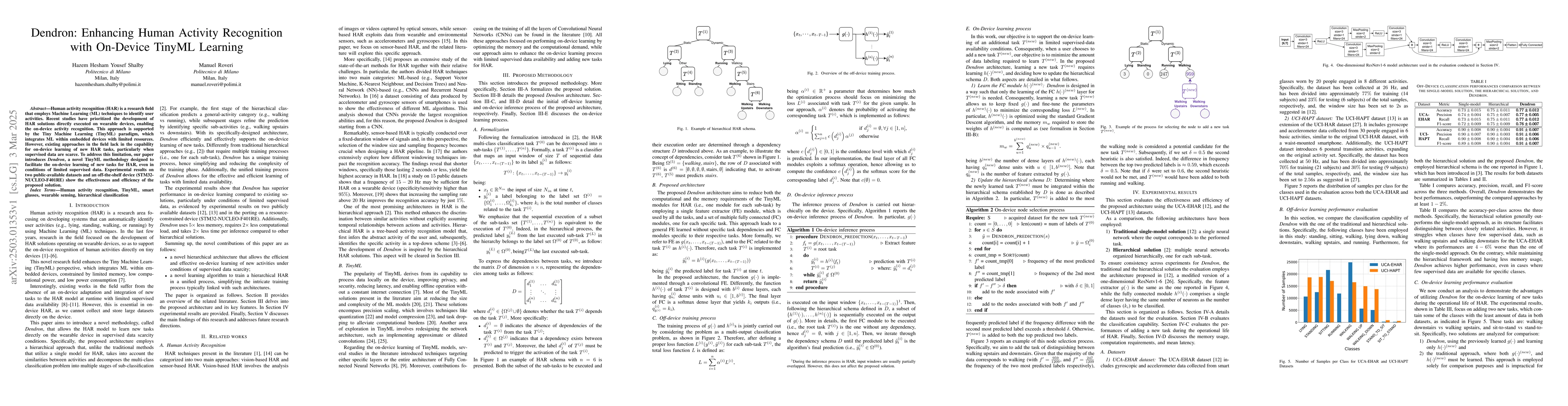 Thumbnail for Dendron: Enhancing Human Activity Recognition with On-Device TinyML
  Learning