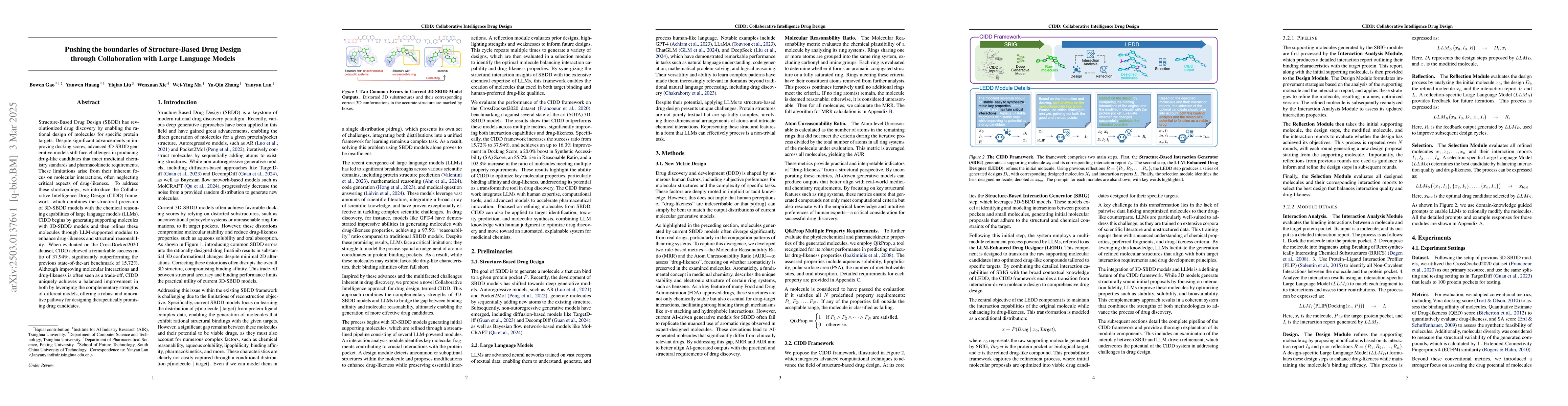 Thumbnail for Pushing the boundaries of Structure-Based Drug Design through
  Collaboration with Large Language Models
