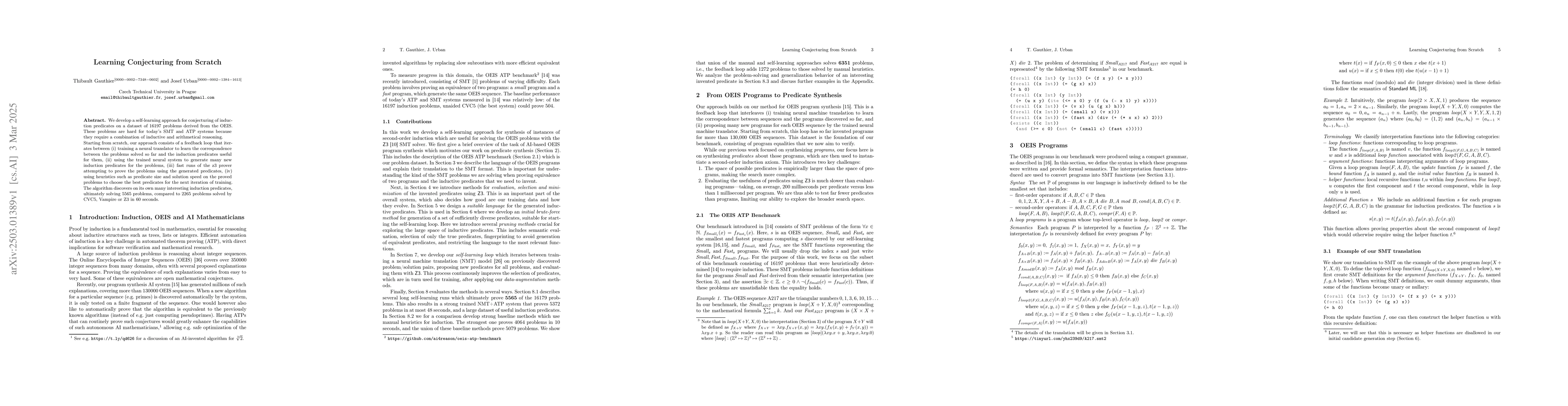 Thumbnail for Learning Conjecturing from Scratch