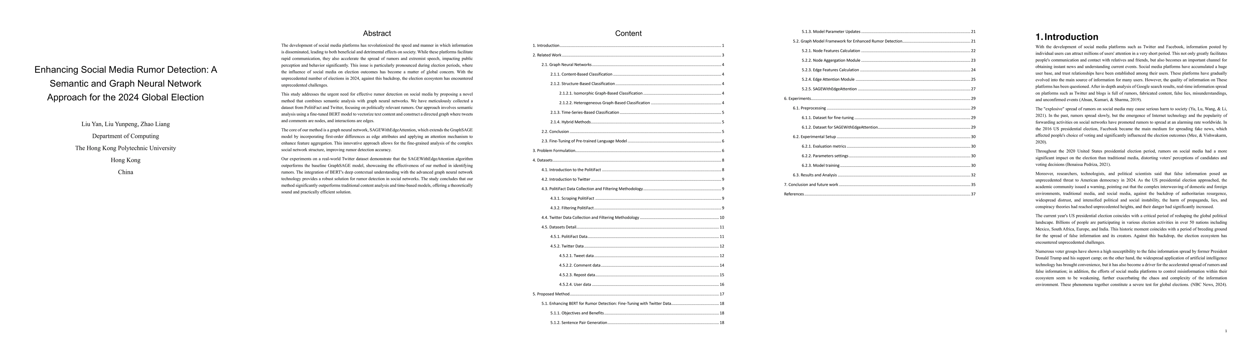 Thumbnail for Enhancing Social Media Rumor Detection: A Semantic and Graph Neural
  Network Approach for the 2024 Global Election