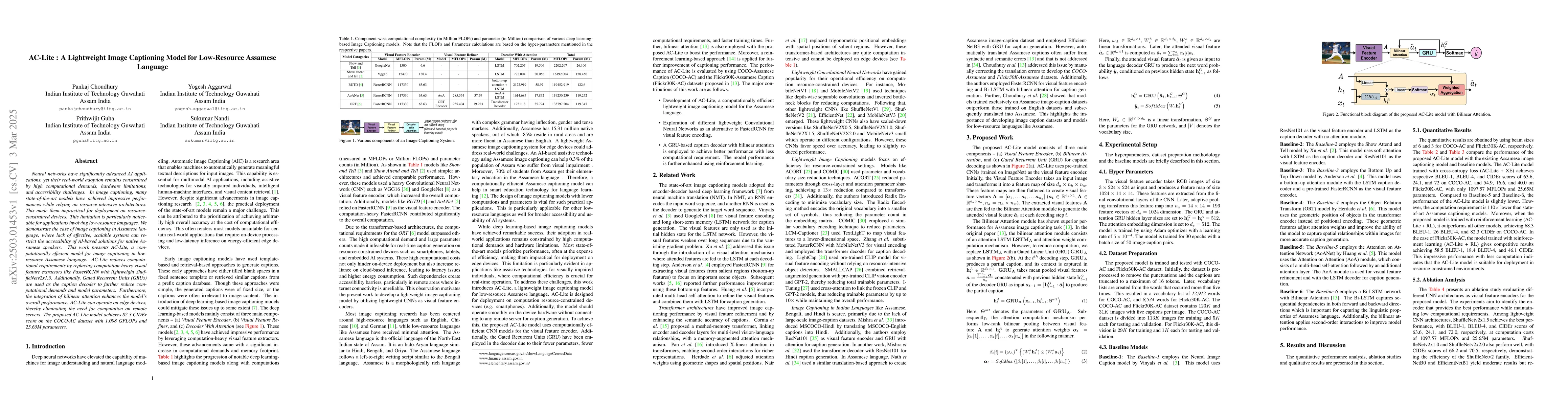 Thumbnail for AC-Lite : A Lightweight Image Captioning Model for Low-Resource Assamese
  Language
