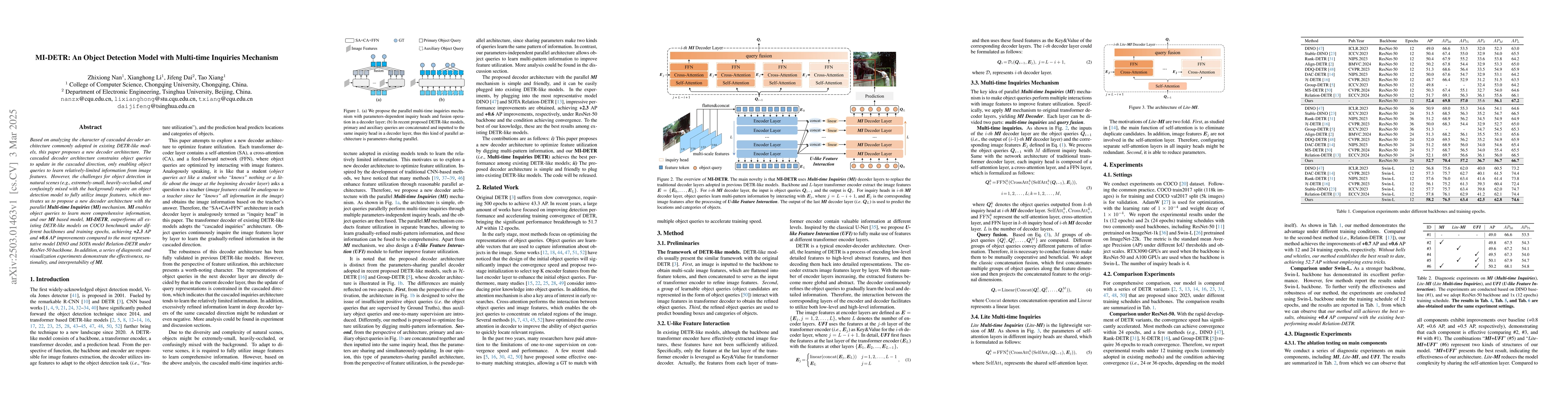 Thumbnail for MI-DETR: An Object Detection Model with Multi-time Inquiries Mechanism