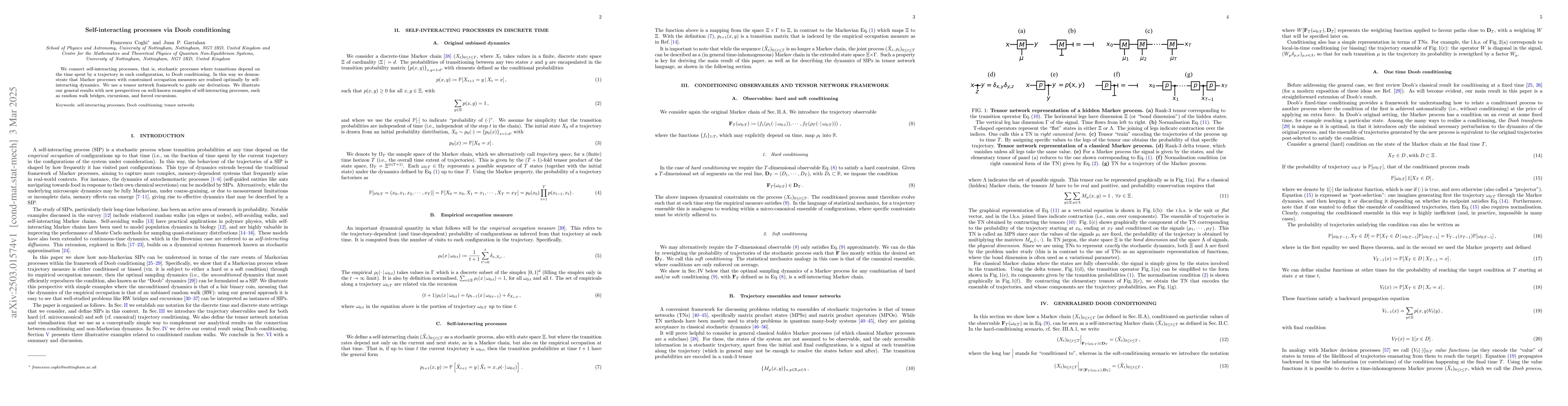 Thumbnail for Self-interacting processes via Doob conditioning