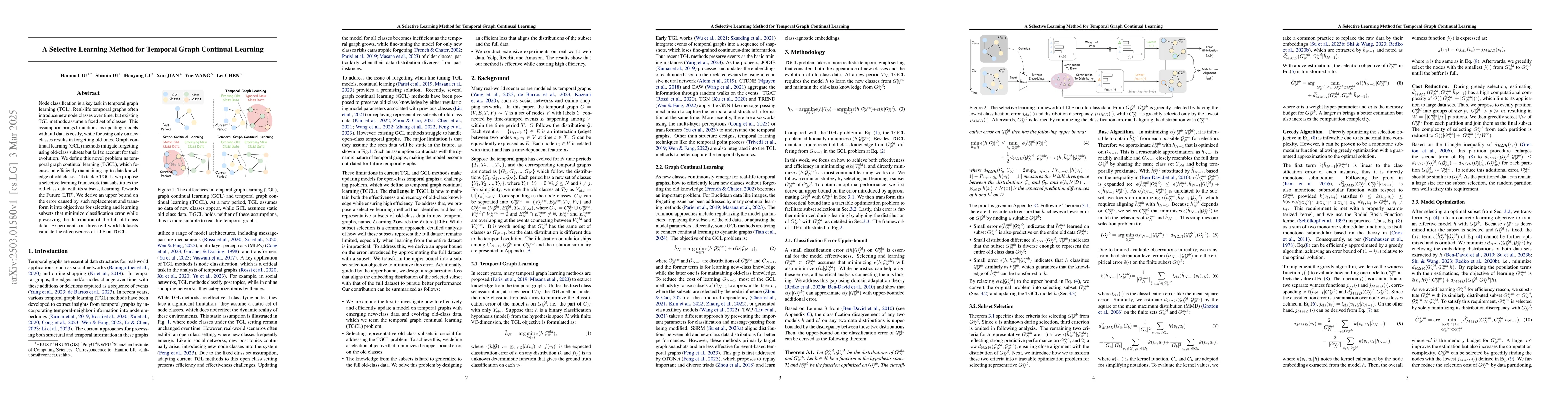 Thumbnail for A Selective Learning Method for Temporal Graph Continual Learning