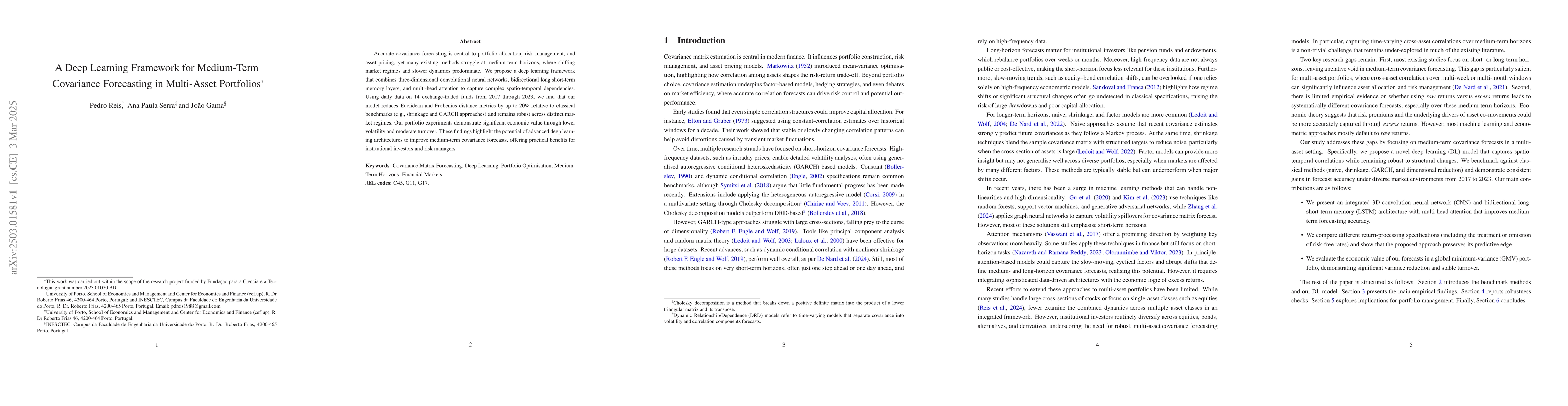 Thumbnail for A Deep Learning Framework for Medium-Term Covariance Forecasting in
  Multi-Asset Portfolios