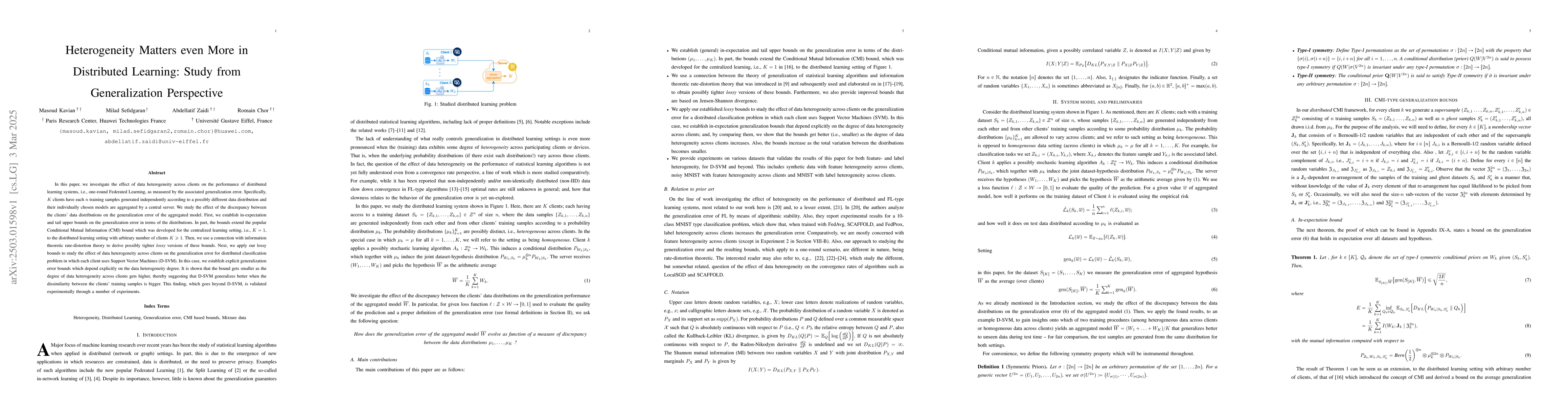 Thumbnail for Heterogeneity Matters even More in Distributed Learning: Study from
  Generalization Perspective