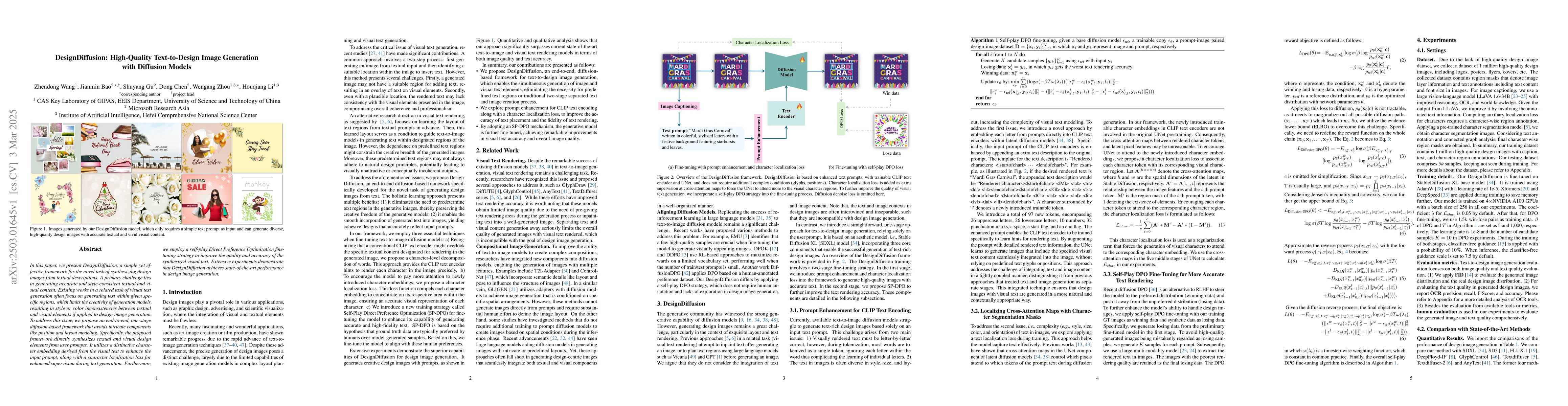 Thumbnail for DesignDiffusion: High-Quality Text-to-Design Image Generation with
  Diffusion Models