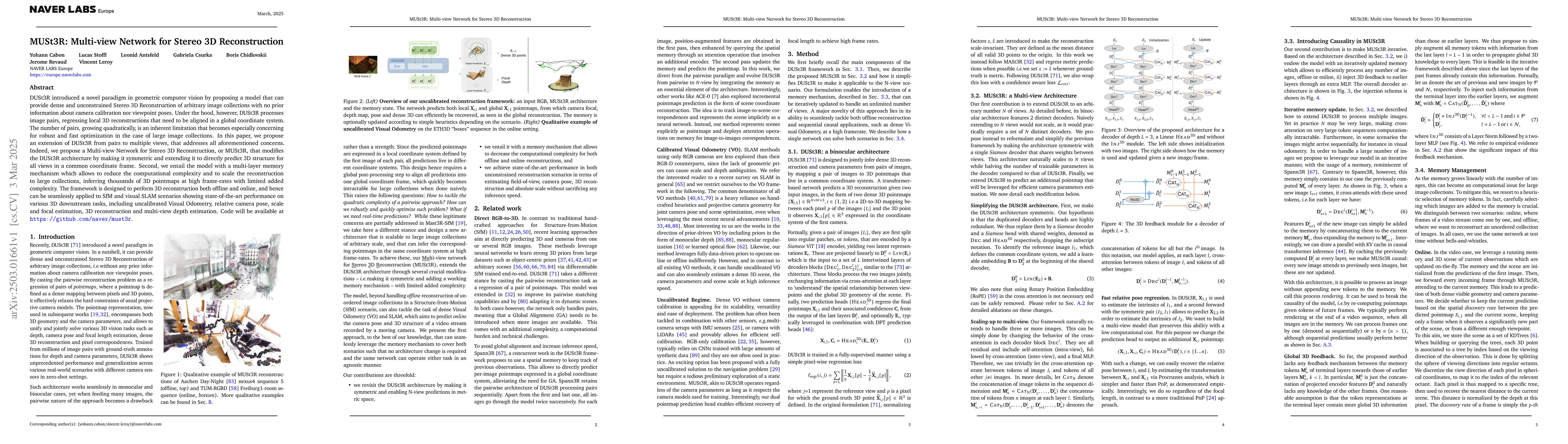 Thumbnail for MUSt3R: Multi-view Network for Stereo 3D Reconstruction