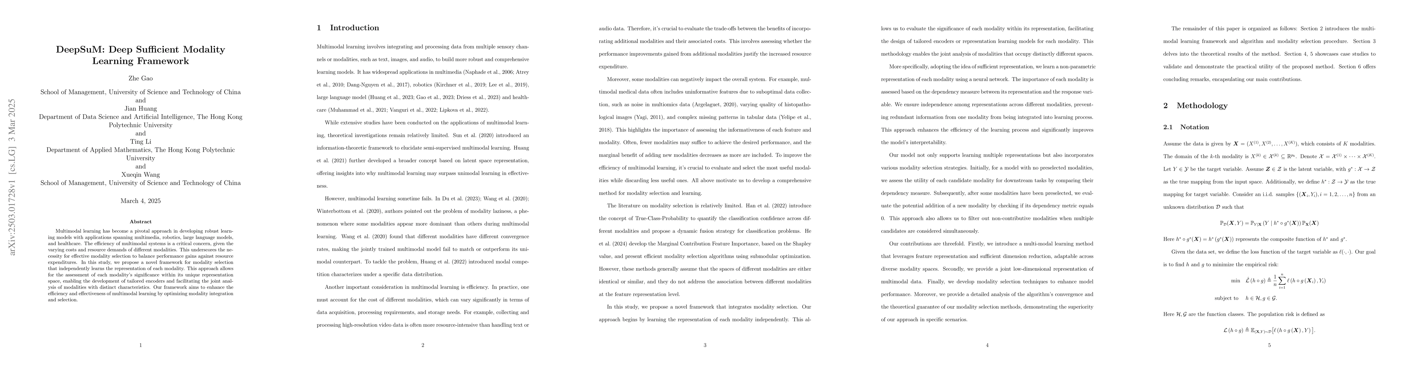 Thumbnail for DeepSuM: Deep Sufficient Modality Learning Framework