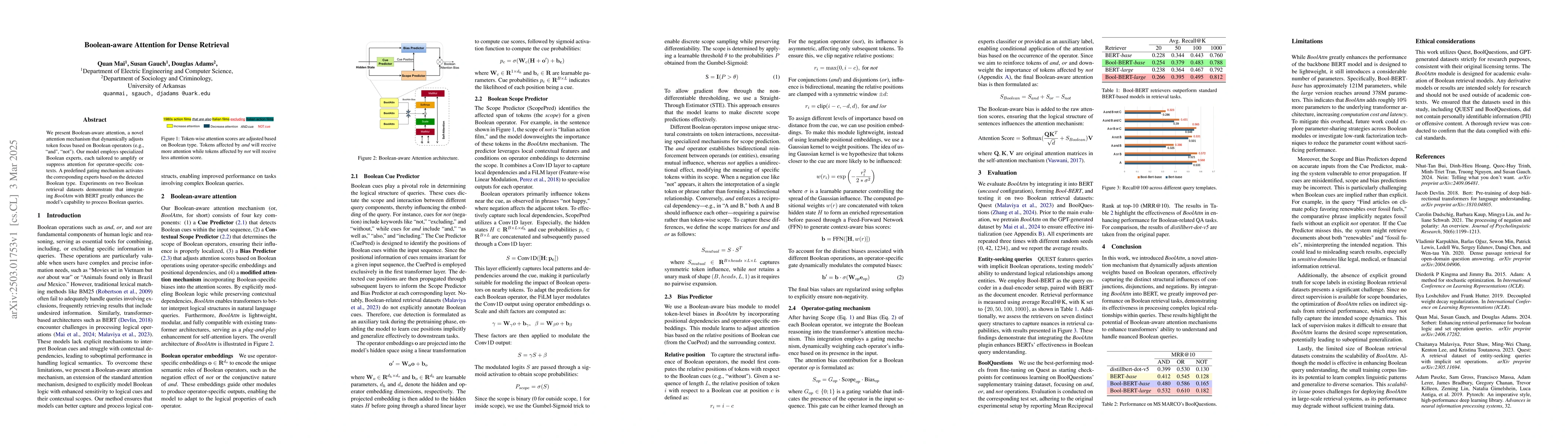 Thumbnail for Boolean-aware Attention for Dense Retrieval