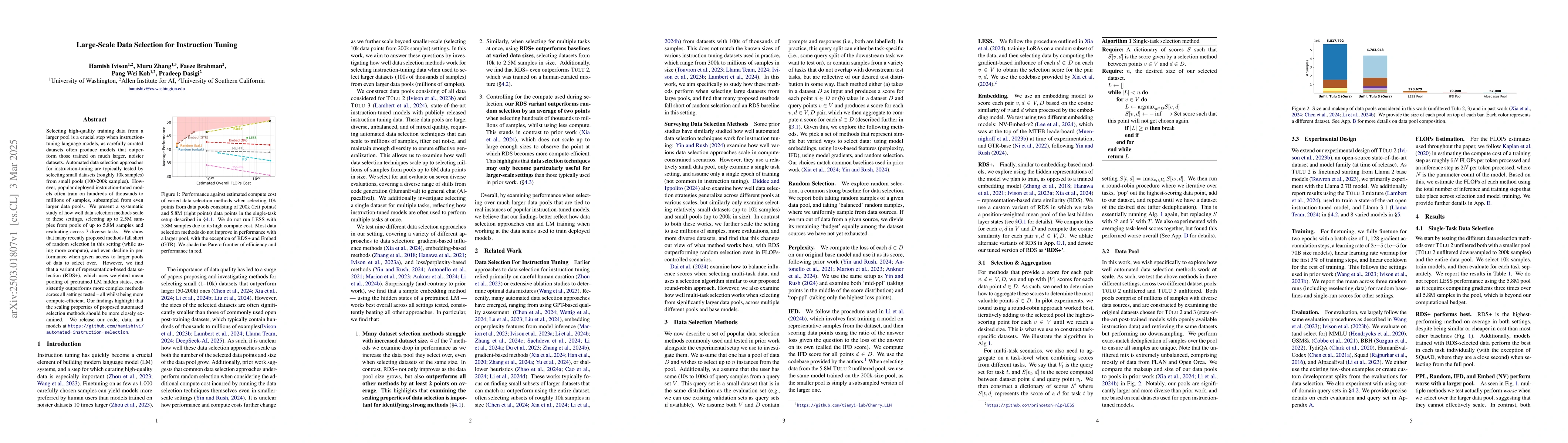 Thumbnail for Large-Scale Data Selection for Instruction Tuning