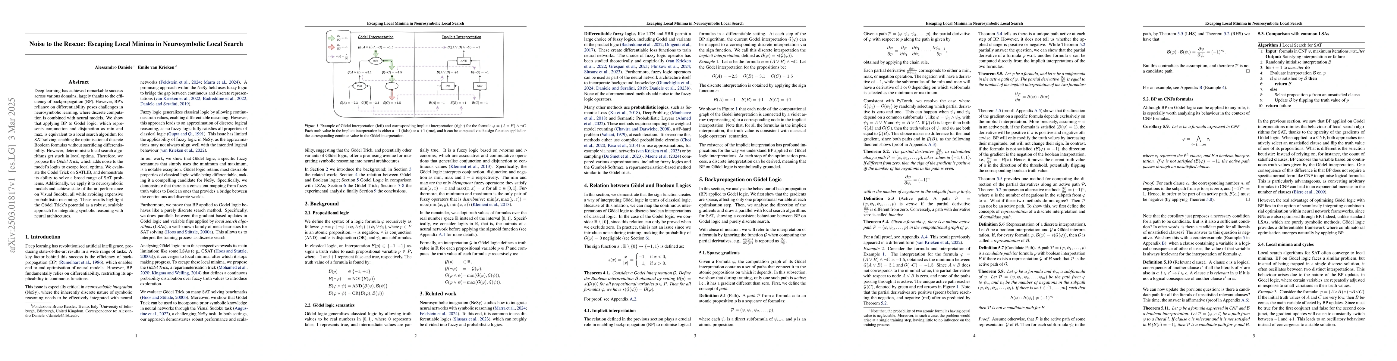 Thumbnail for Noise to the Rescue: Escaping Local Minima in Neurosymbolic Local Search