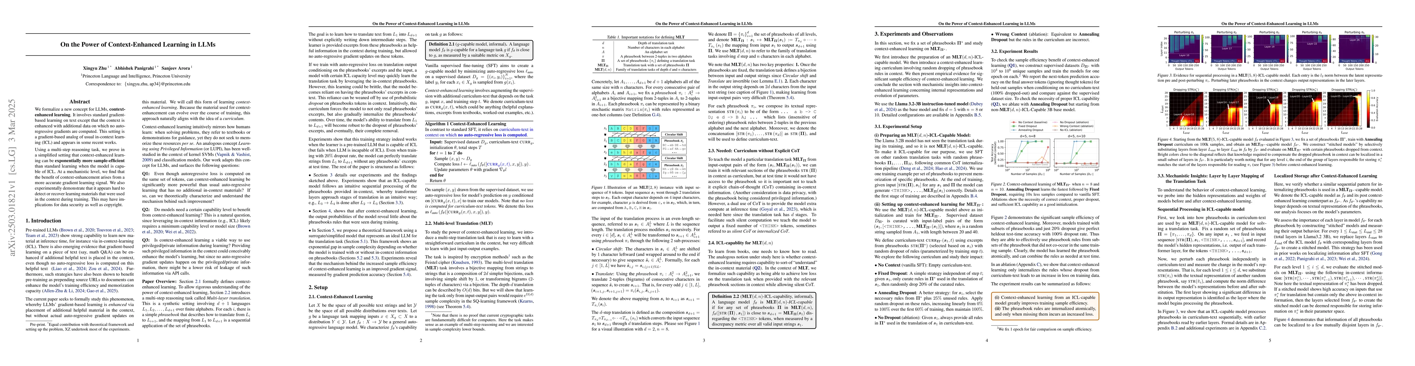 Thumbnail for On the Power of Context-Enhanced Learning in LLMs