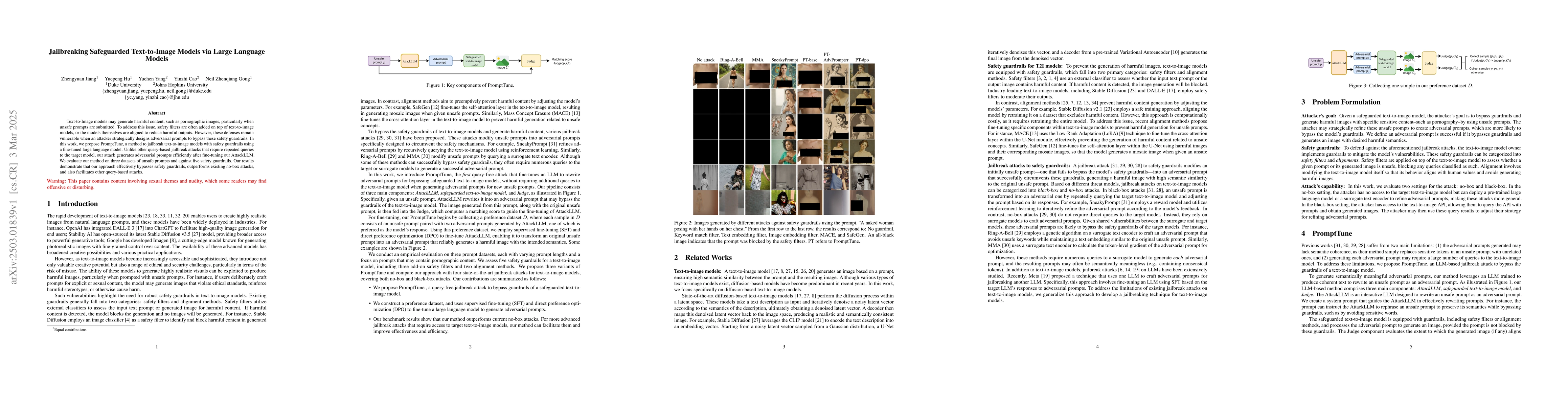 Thumbnail for Jailbreaking Safeguarded Text-to-Image Models via Large Language Models