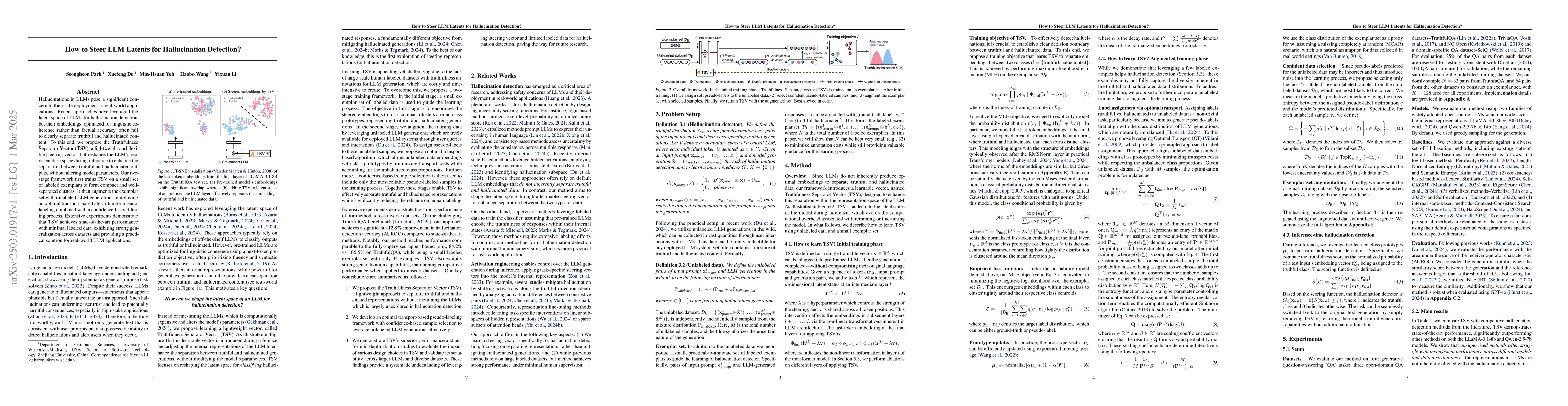 Thumbnail for How to Steer LLM Latents for Hallucination Detection?