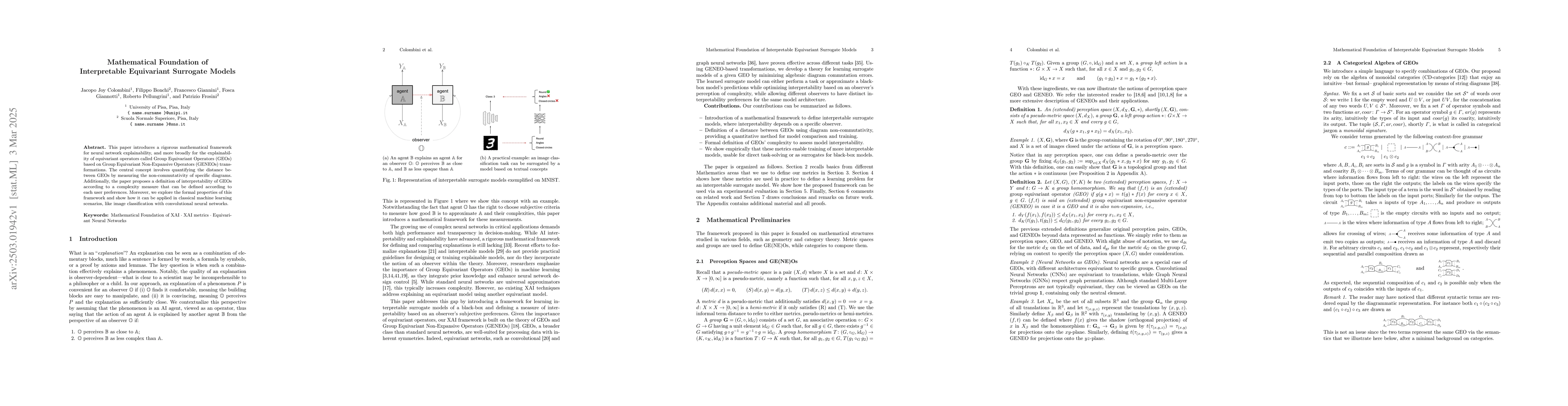 Thumbnail for Mathematical Foundation of Interpretable Equivariant Surrogate Models