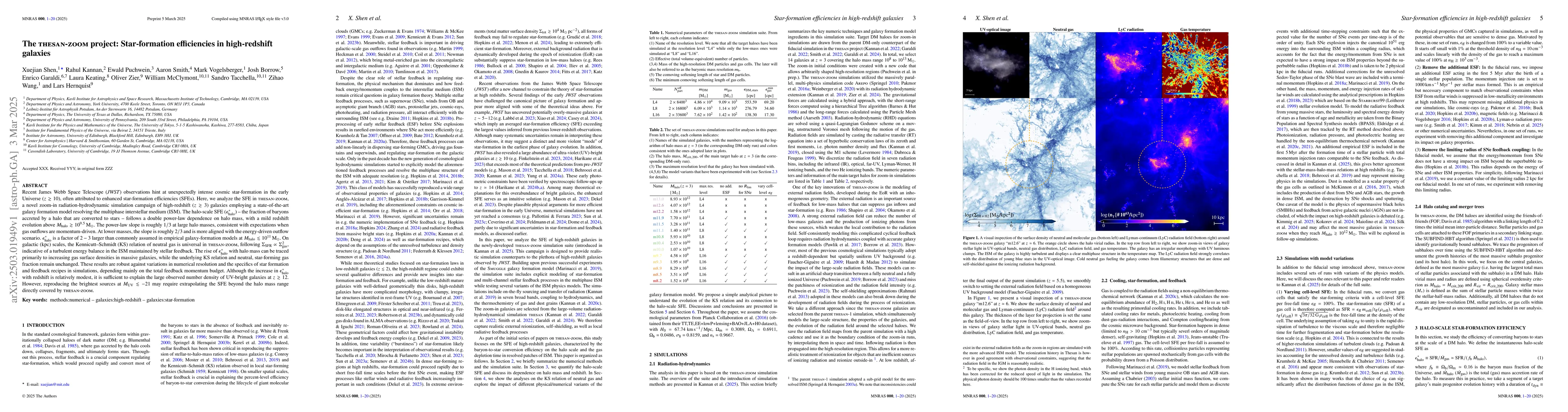 Thumbnail for The THESAN-ZOOM project: Star-formation efficiencies in high-redshift
  galaxies