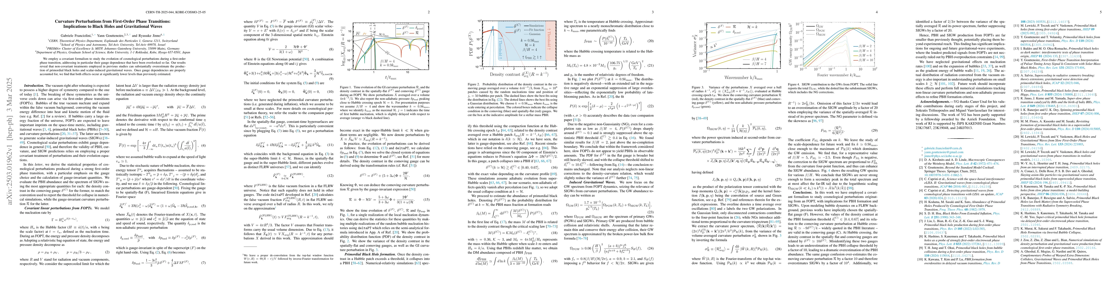 Thumbnail for Curvature Perturbations from First-Order Phase Transitions: Implications
  to Black Holes and Gravitational Waves