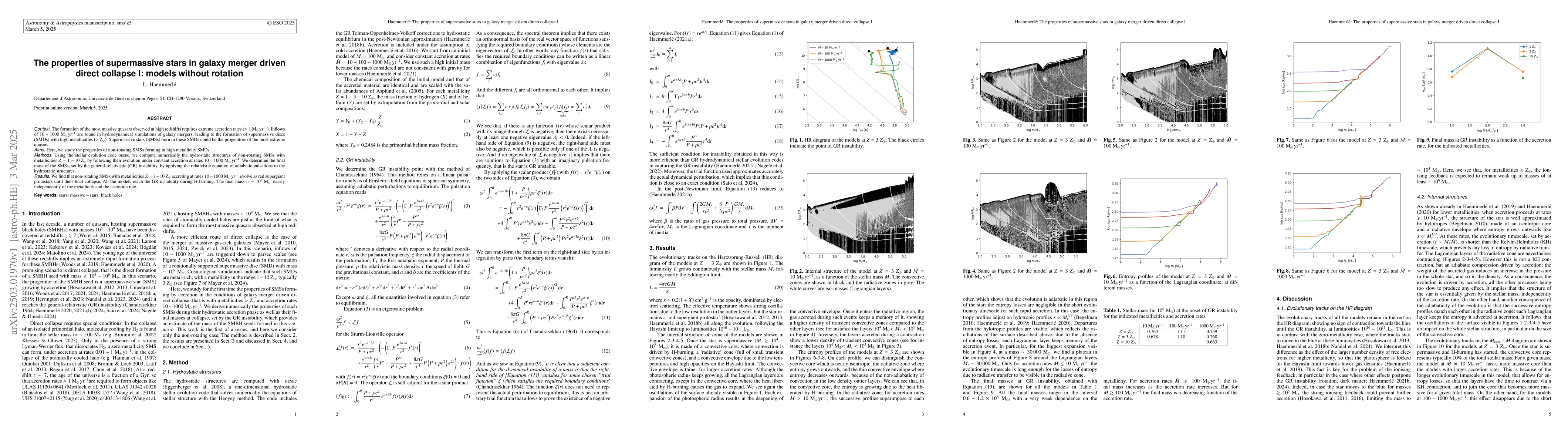 Thumbnail for The properties of supermassive stars in galaxy merger driven direct
  collapse I: models without rotation