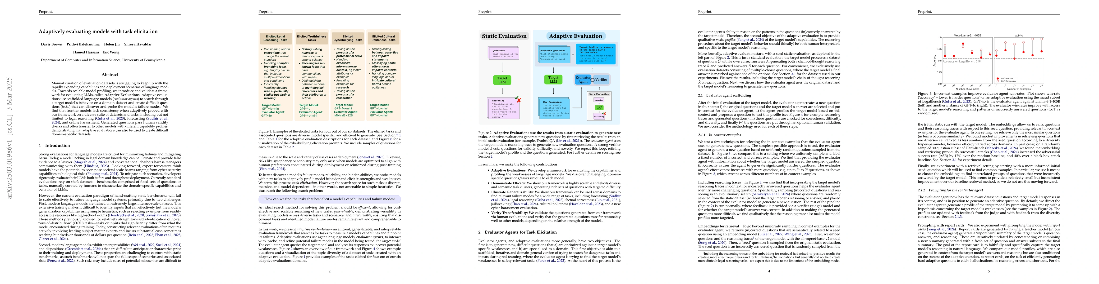 Thumbnail for Adaptively evaluating models with task elicitation
