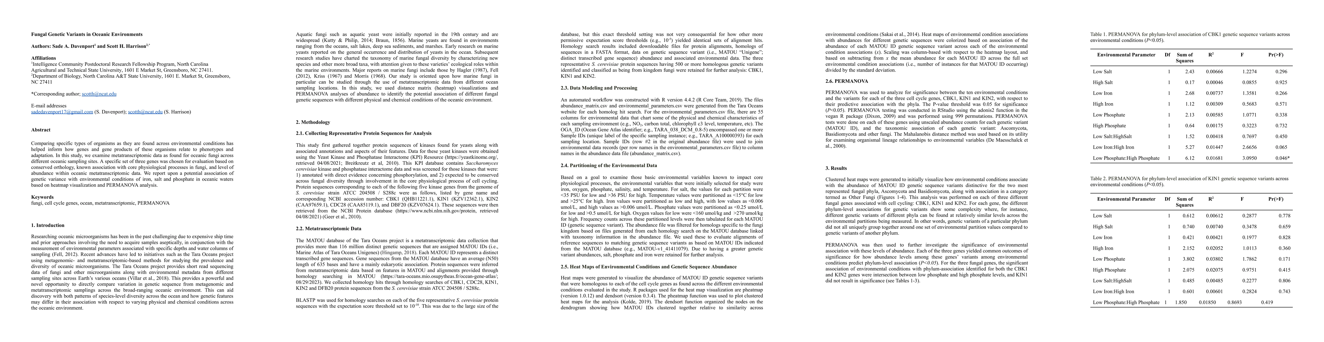 Thumbnail for Fungal Genetic Variants in Oceanic Environments