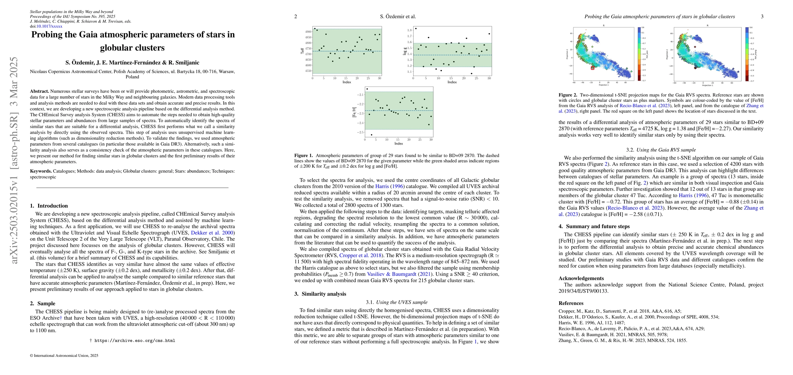 Thumbnail for Probing the Gaia atmospheric parameters of stars in globular clusters