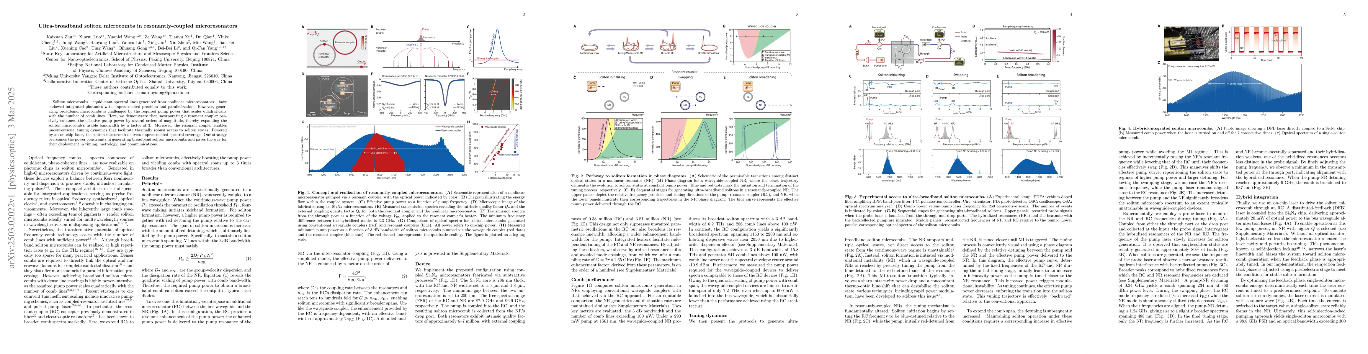 Thumbnail for Ultra-broadband soliton microcombs in resonantly-coupled microresonators