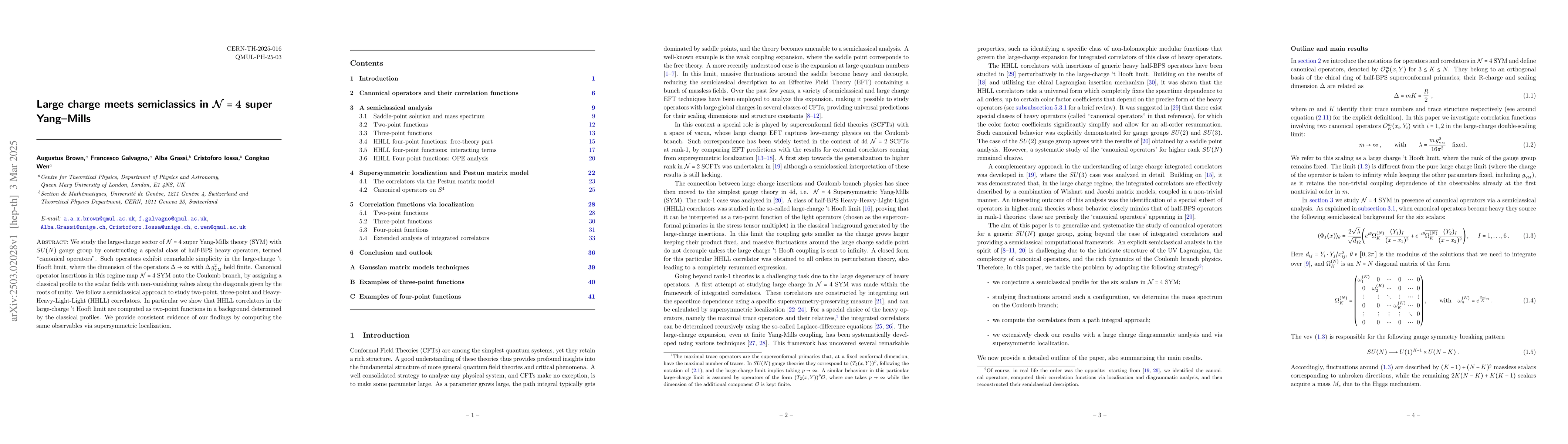 Thumbnail for Large charge meets semiclassics in $\mathcal{N}=4$ super Yang-Mills