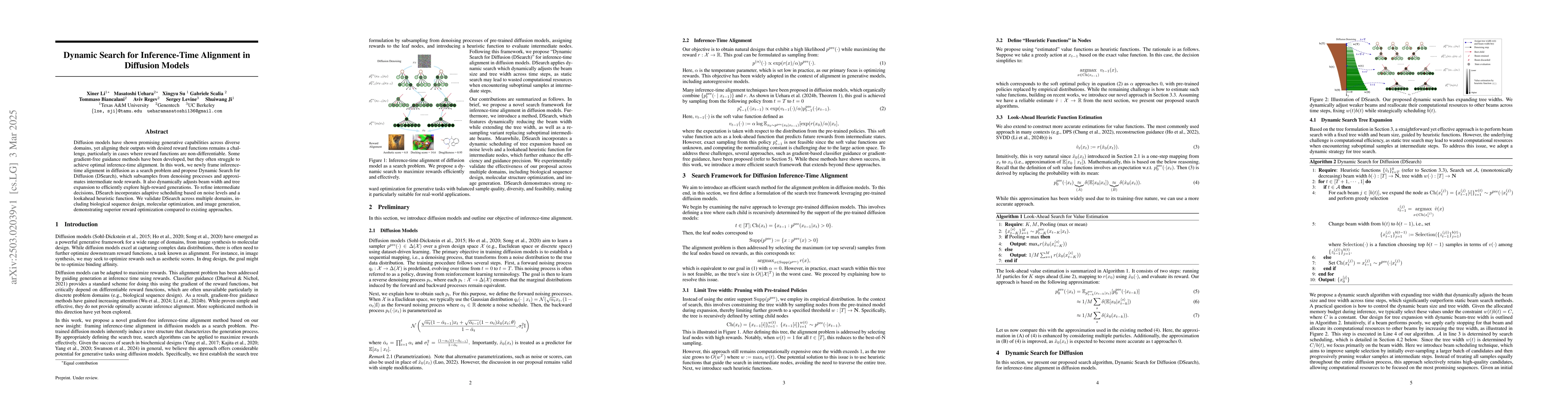 Thumbnail for Dynamic Search for Inference-Time Alignment in Diffusion Models