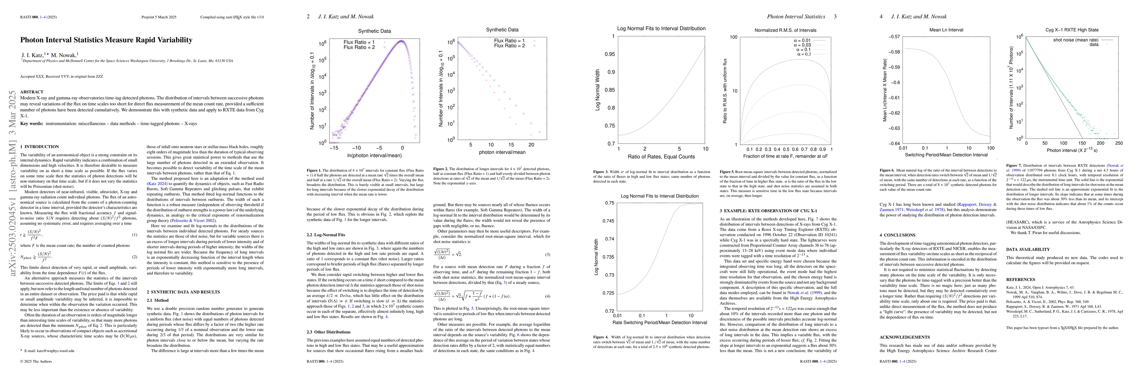 Thumbnail for Photon Interval Statistics Measure Rapid Variability
