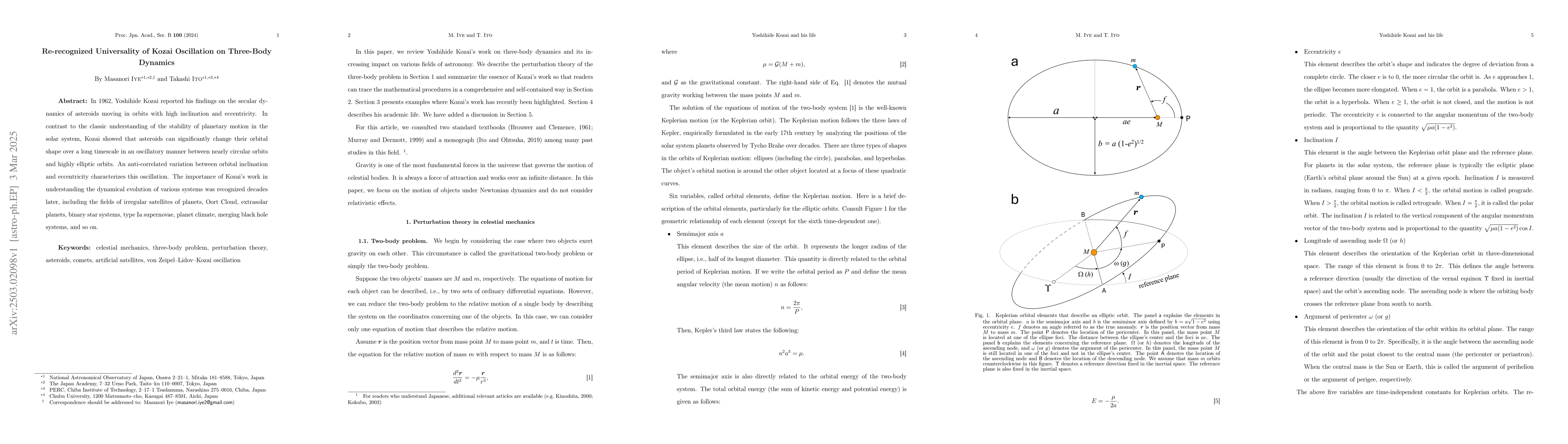 Thumbnail for Re-recognized universality of Kozai oscillation on three-body dynamics