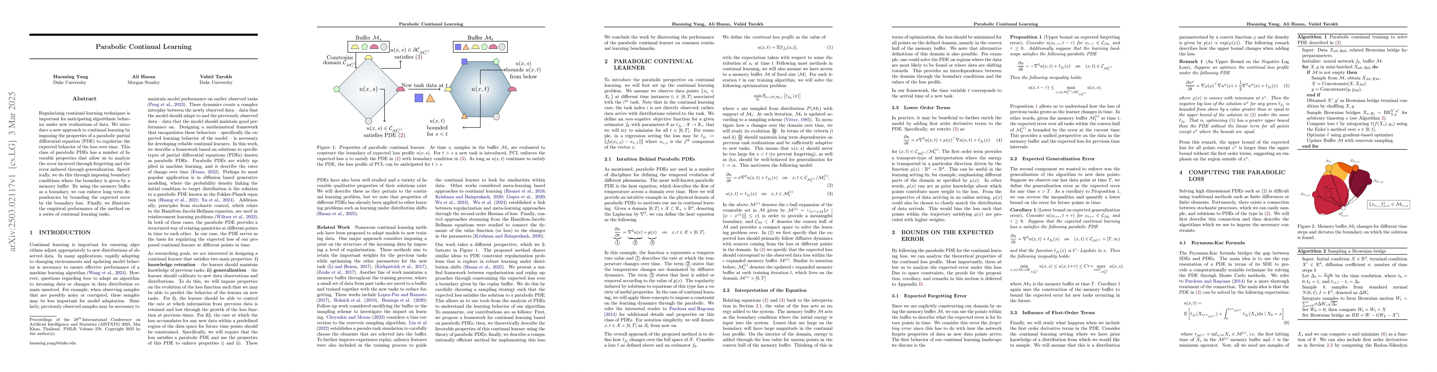 Thumbnail for Parabolic Continual Learning