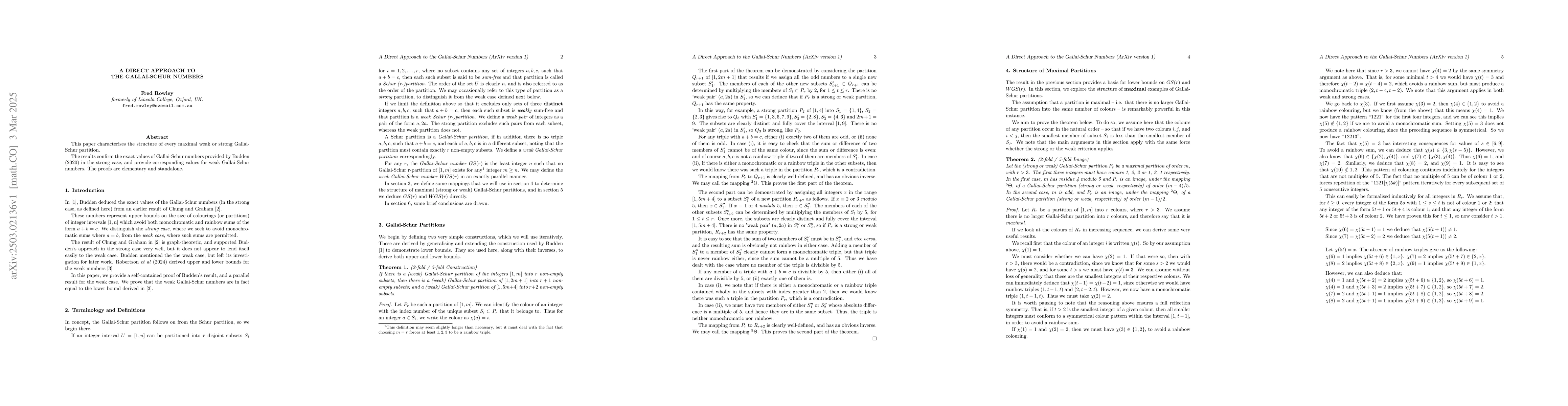 Thumbnail for A direct approach to the Gallai-Schur numbers