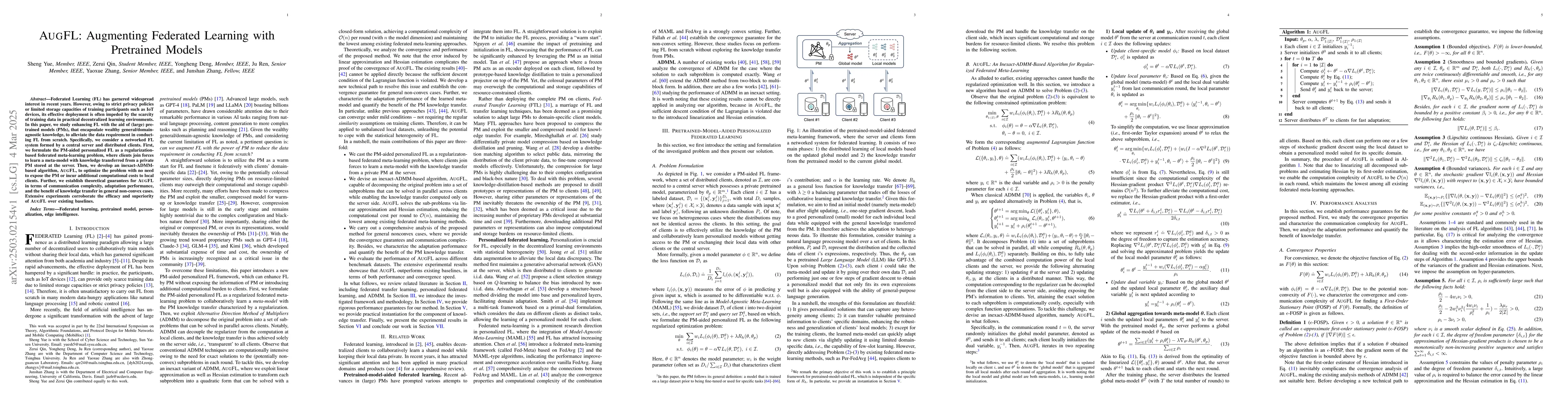 Thumbnail for AugFL: Augmenting Federated Learning with Pretrained Models