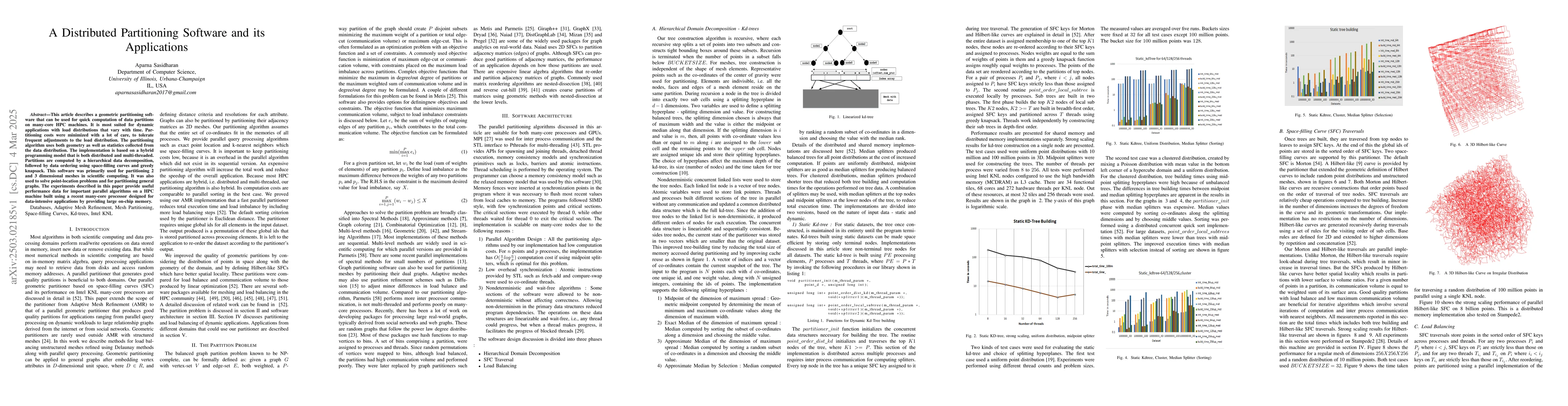 Thumbnail for A Distributed Partitioning Software and its Applications