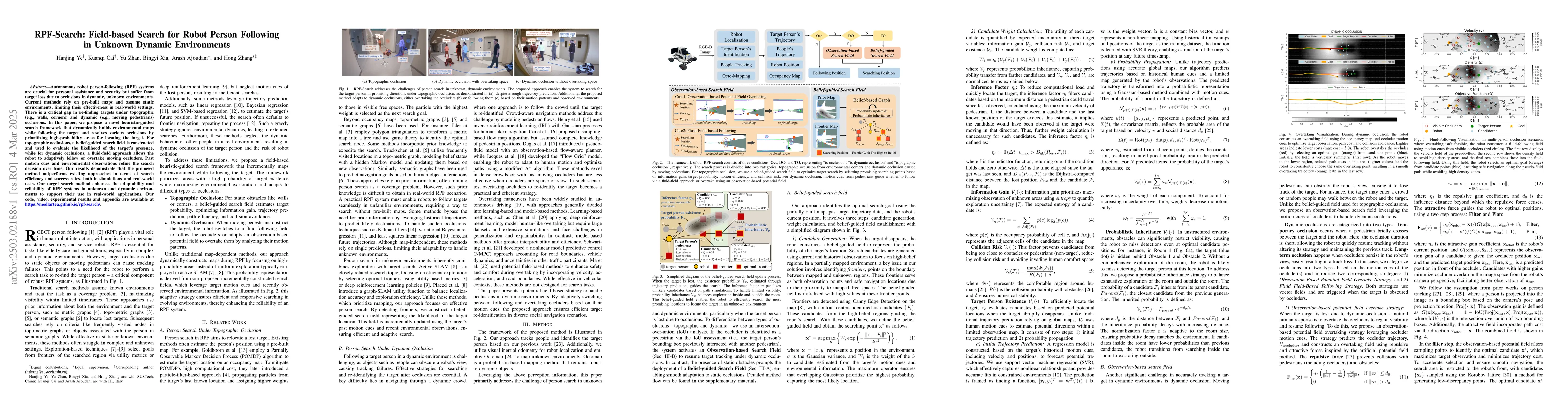 Thumbnail for RPF-Search: Field-based Search for Robot Person Following in Unknown
  Dynamic Environments