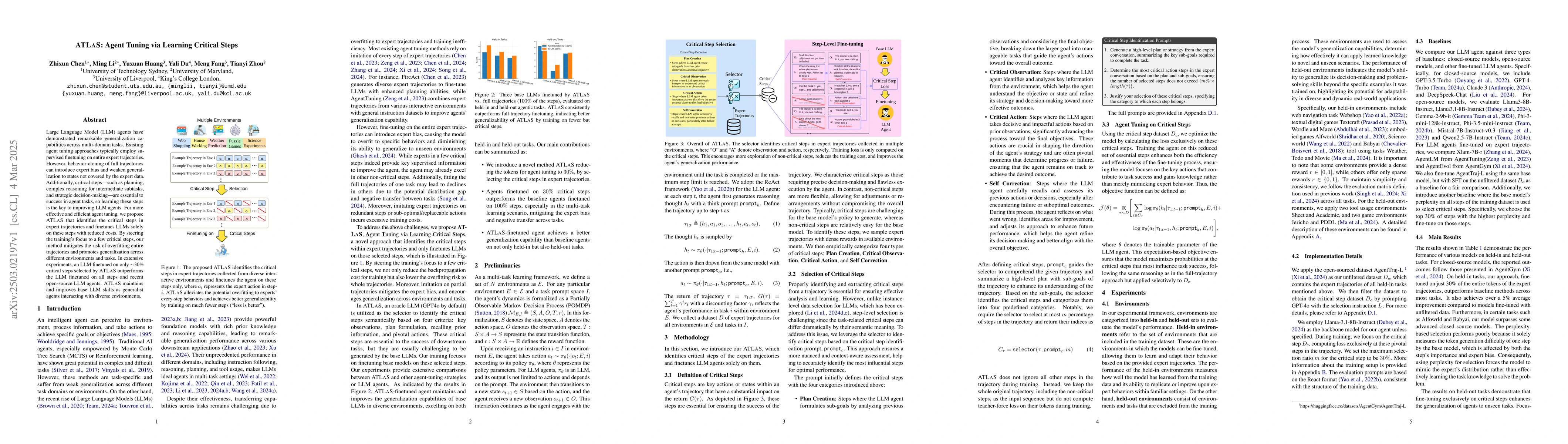 Thumbnail for ATLaS: Agent Tuning via Learning Critical Steps