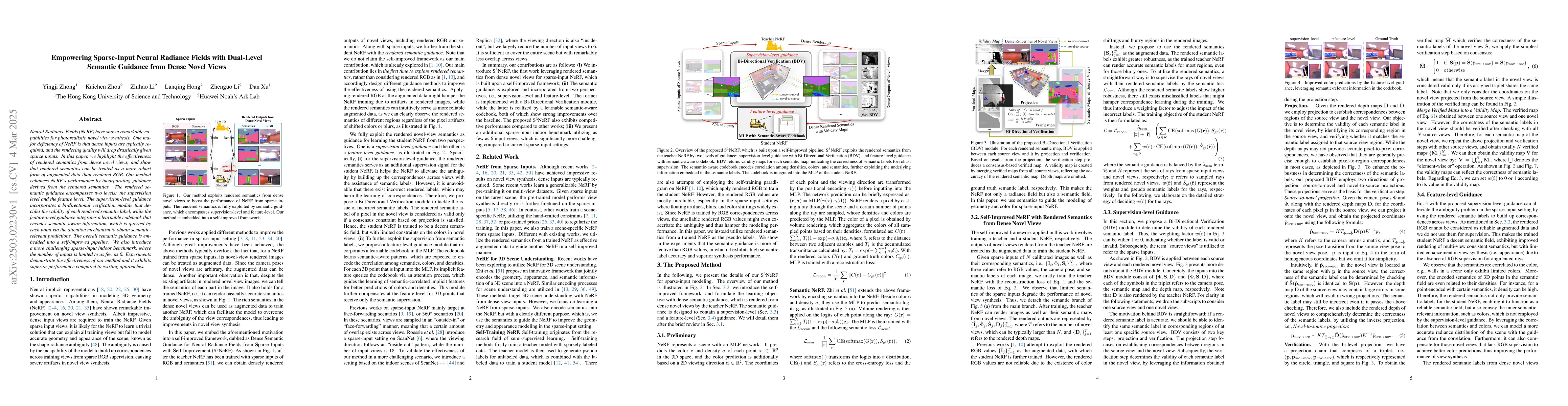 Thumbnail for Empowering Sparse-Input Neural Radiance Fields with Dual-Level Semantic
  Guidance from Dense Novel Views