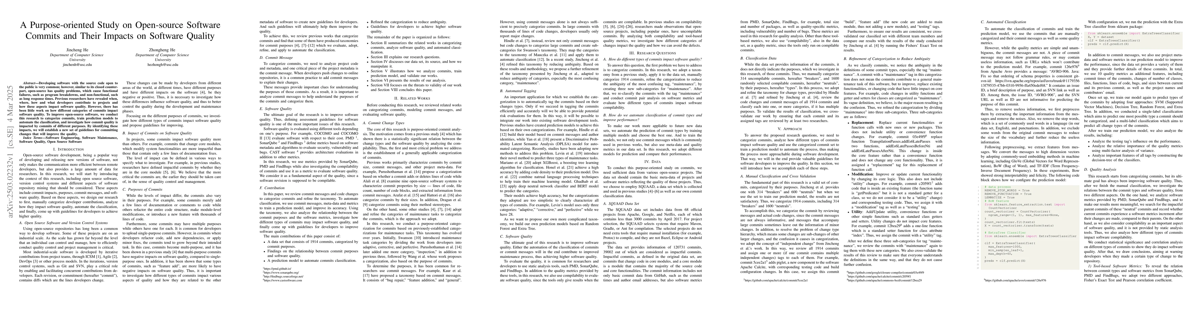 Thumbnail for A Purpose-oriented Study on Open-source Software Commits and Their
  Impacts on Software Quality