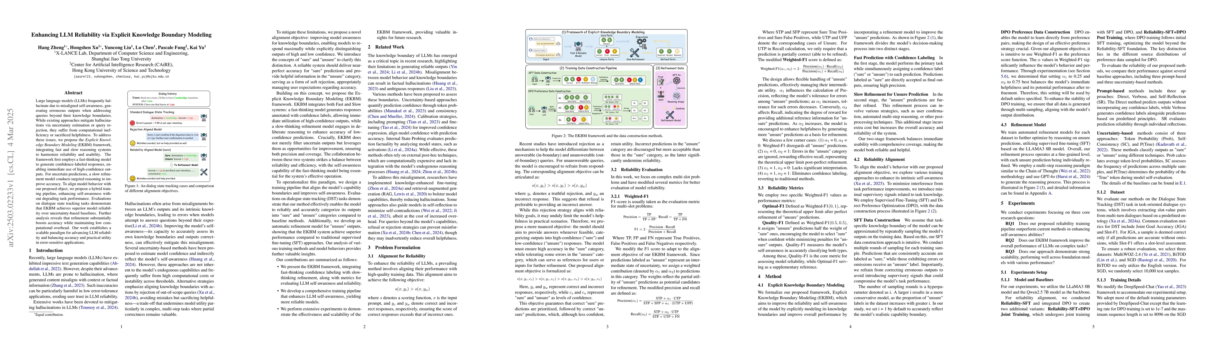 Thumbnail for Enhancing LLM Reliability via Explicit Knowledge Boundary Modeling
